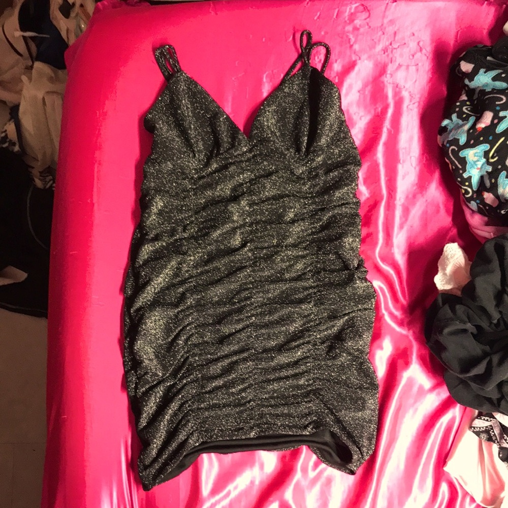 Wild Fable, Black, Sparkly, Fitted, Party dress🖤✨